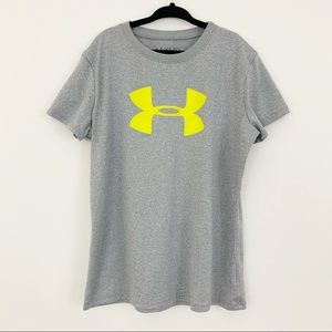 Girls Under Armour Big Logo Short Sleeve T-Shirt